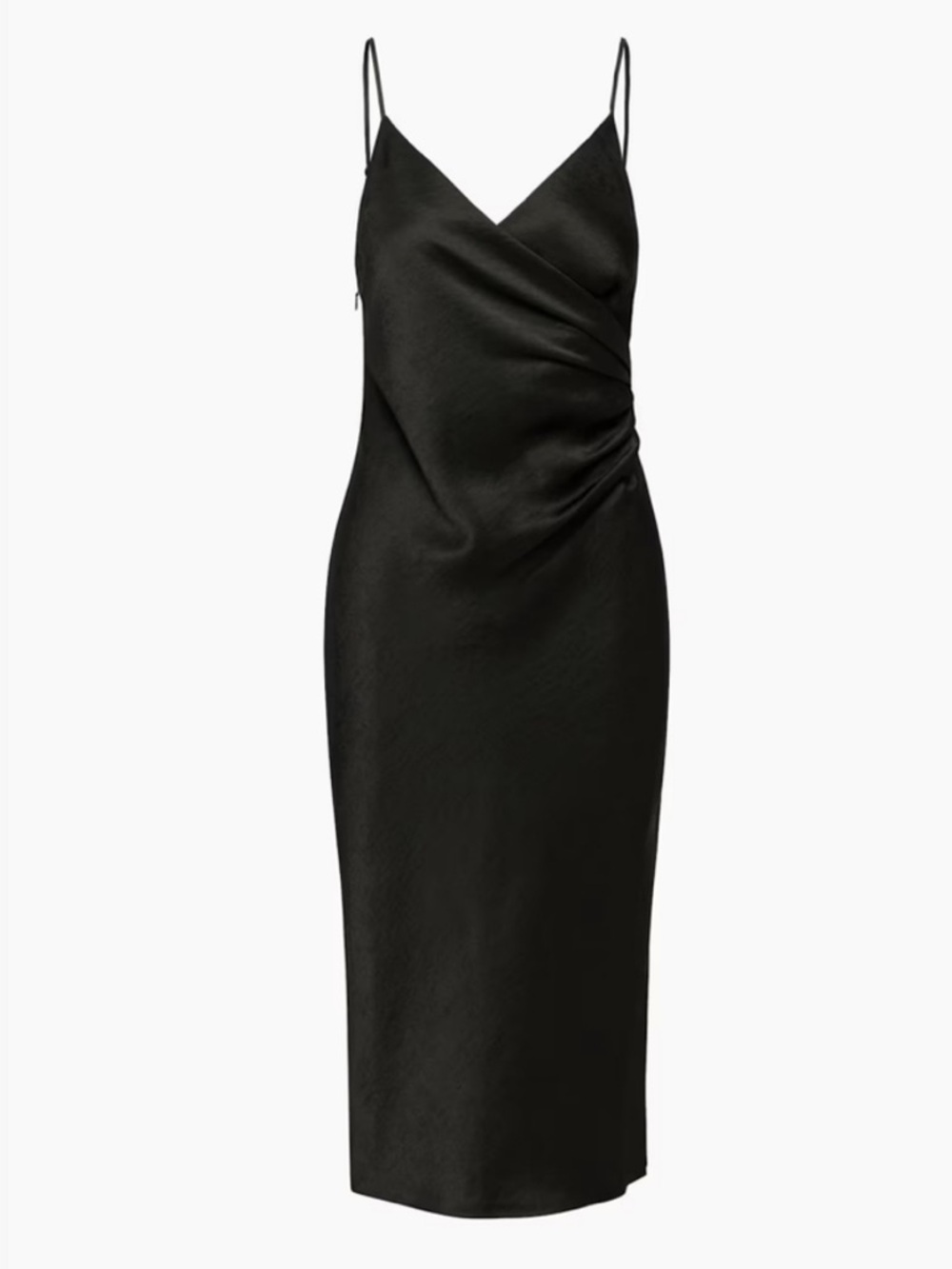 Aritzia Wilfred black midi dress